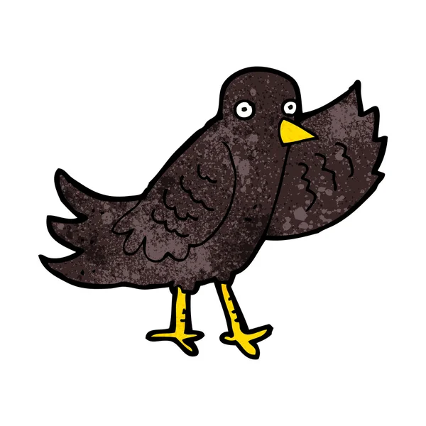 Cartoon zwaaien vogel — Stockvector