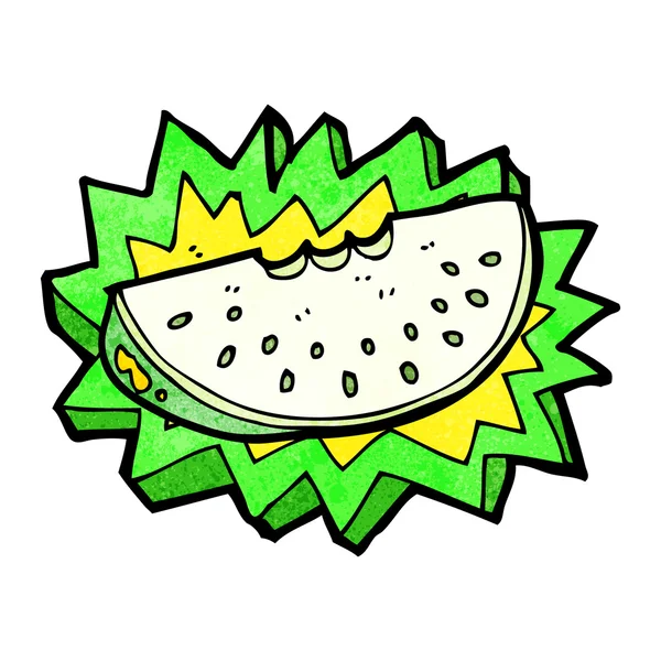 Cartoon-Melonenscheibe — Stockvektor