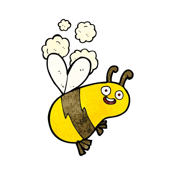 Drôle dessin animé abeille — Image vectorielle