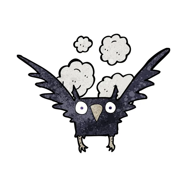 Cartoon spooky vogel — Stockvector