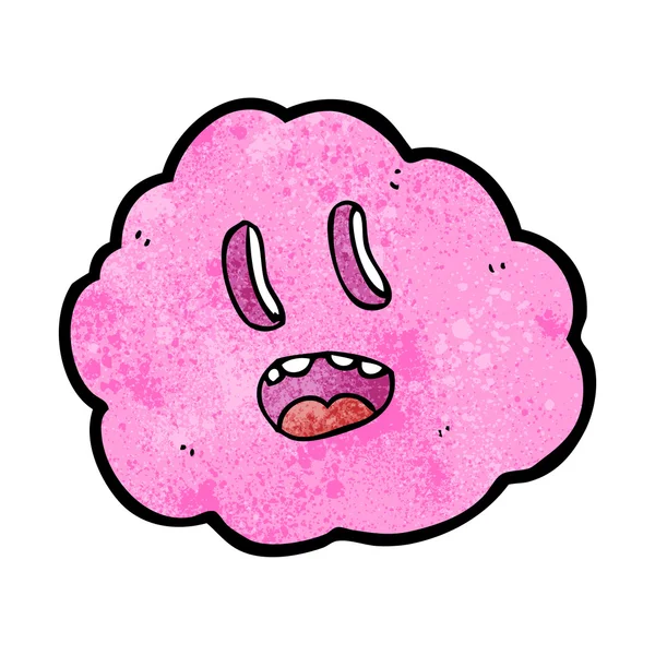 Nube espeluznante de dibujos animados — Vector de stock