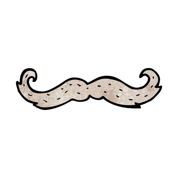 Símbolo de bigote de dibujos animados — Vector de stock