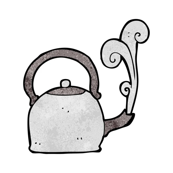 Cartoon old kettle — Stock Vector