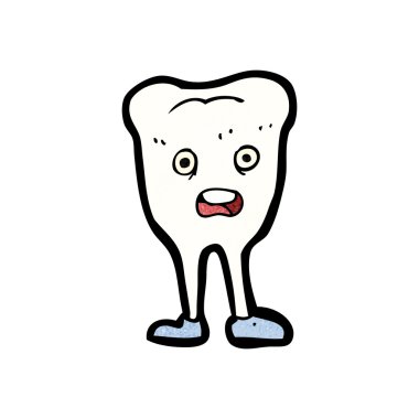 karikatür mutlu diş