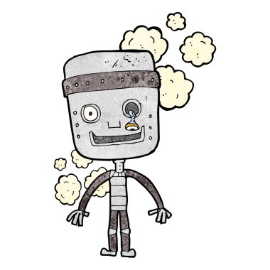 karikatür komik robot