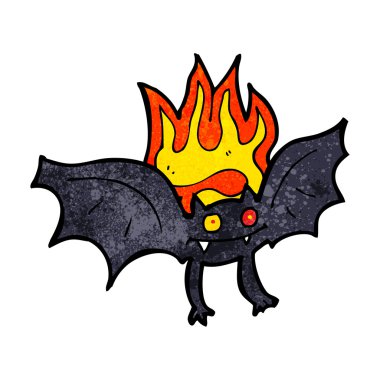 karikatür vampir yarasa