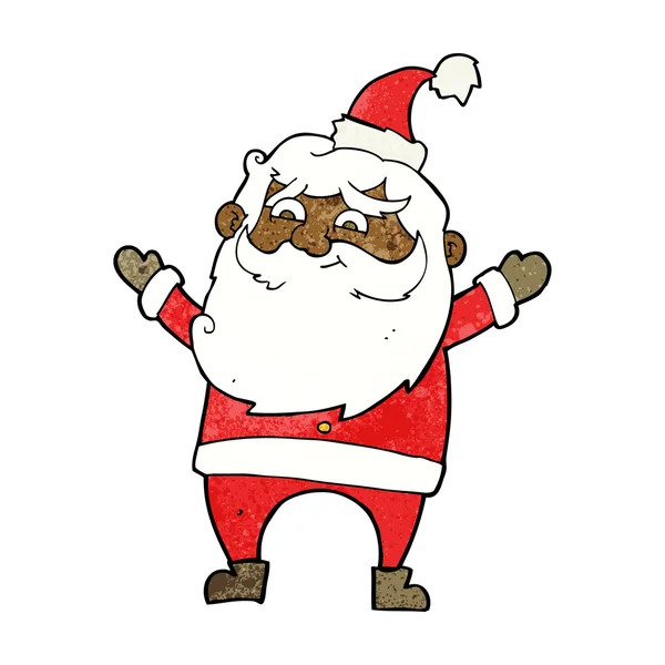 Cartoon happy santa claus — Stock Vector