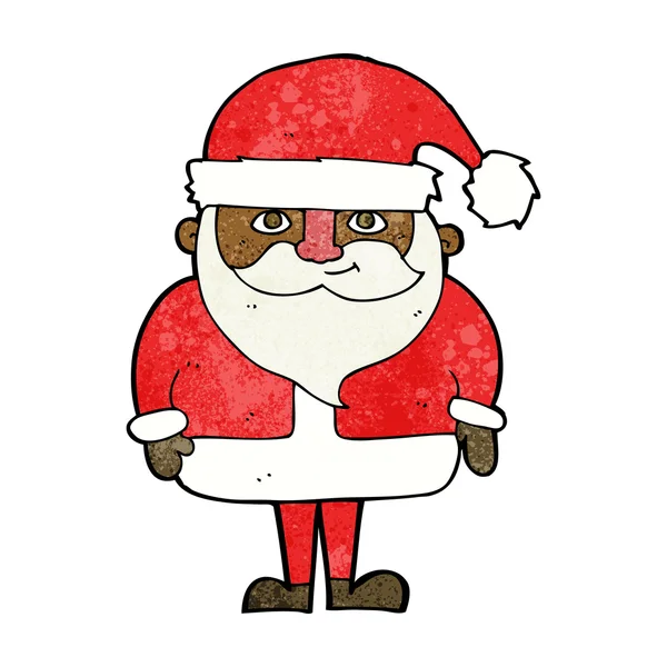 Cartoon happy santa claus — Stock Vector