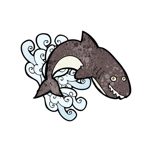 Karikatür köpek balığı — Stok Vektör