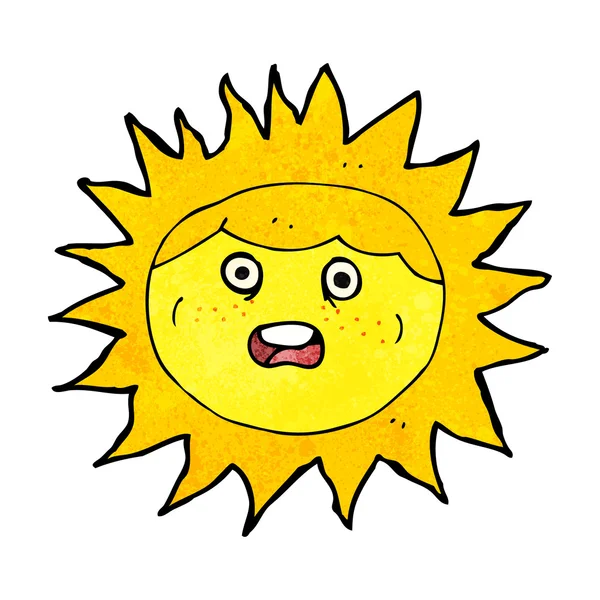Sonne-Cartoon-Figur — Stockvektor