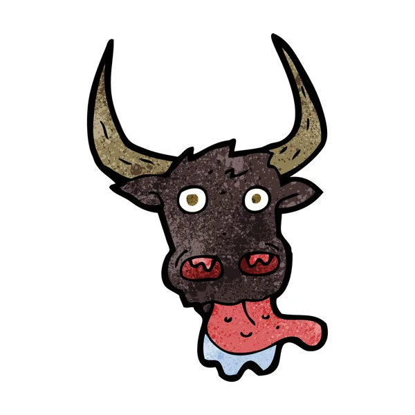 Мультфільм корова обличчя — стоковий вектор