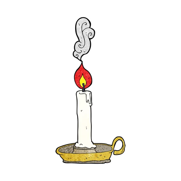 Desenhos animados queimando vela — Vetor de Stock