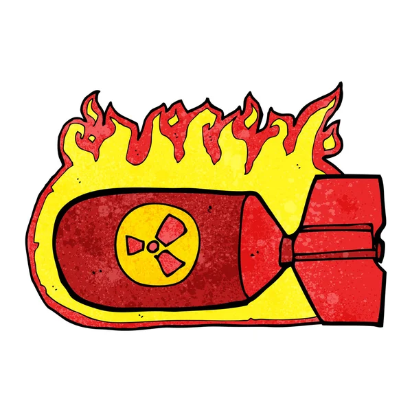 Cartoon nucleaire bom — Stockvector