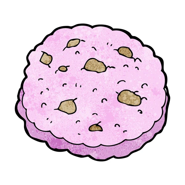 ピンク クッキー漫画 — ストックベクタ