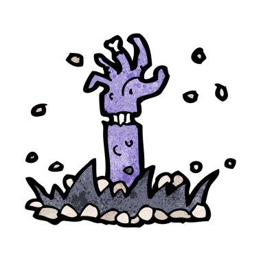 çizgi film zombi kol