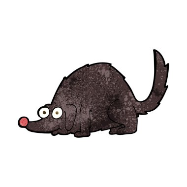 Çizgi film mutlu köpek.