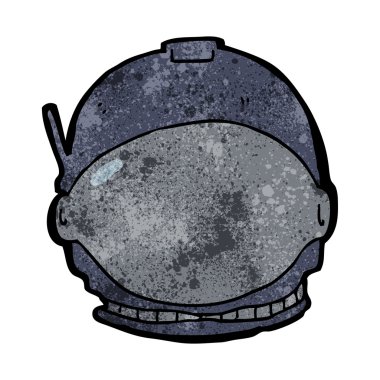 karikatür astronot yüz