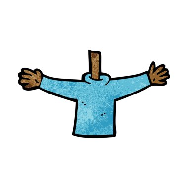 Cartoon kollarını sallayarak vücut (mix ve maç karikatür veya kendi phot Ekle