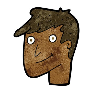 mutlu bir adam çizgi film