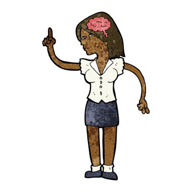 Çizgi film kadını, zekice bir fikir.