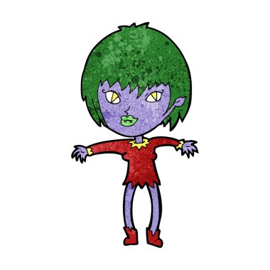 karikatür vampir kız