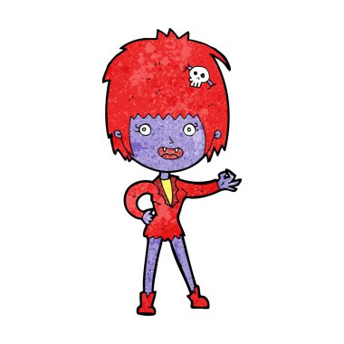 karikatür vampir kız