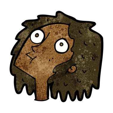 karikatür bakan kadın