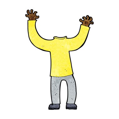 karikatür başsız vücut