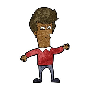 karikatür sallanan adam