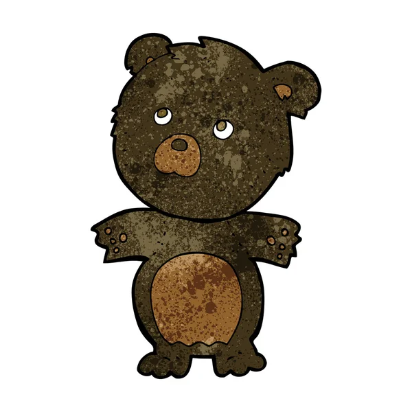 Dessin animé drôle ours en peluche — Image vectorielle