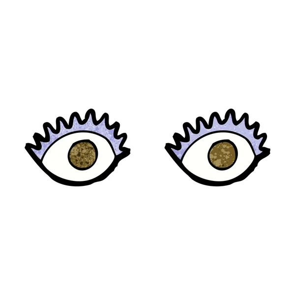 Ojos de dibujos animados — Vector de stock