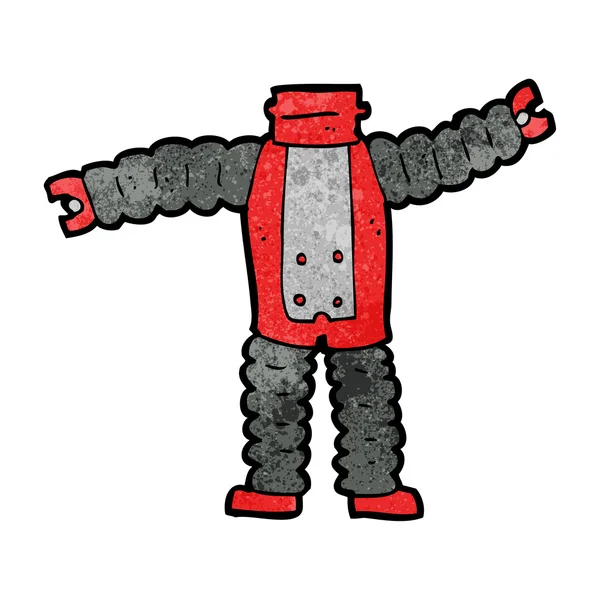 Corps de robot de dessin animé (mélanger et assortir des dessins animés ou ajouter ses propres photos) — Image vectorielle