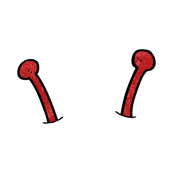 Antenas alienígenas de dibujos animados — Vector de stock