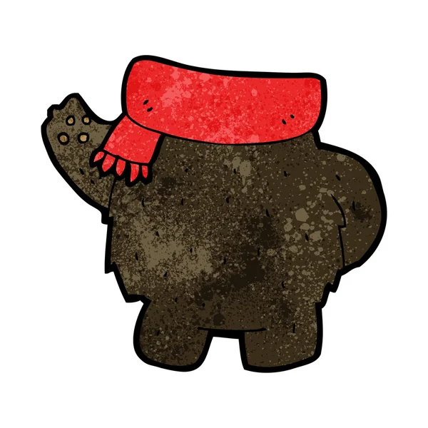 Cartone animato corpo orso nero (mescolare e abbinare o aggiungere le proprie foto ) — Vettoriale Stock