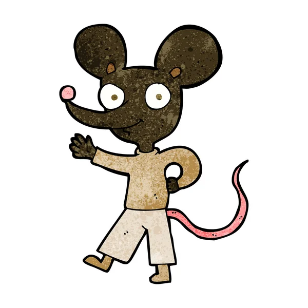 Γελοιογραφία κουνώντας το ποντίκι — Διανυσματικό Αρχείο