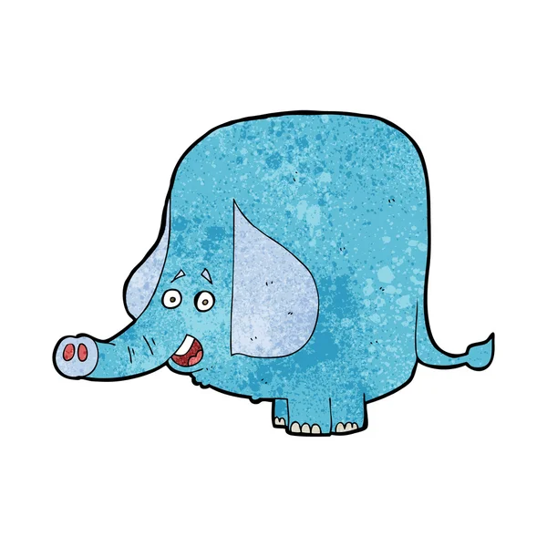 Cartoon rolig elefant — Stock vektor