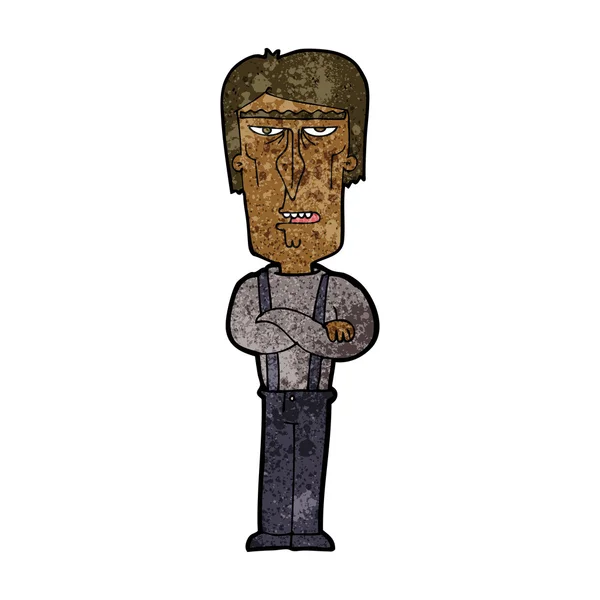 Karikatur wütender Mann — Stockvektor