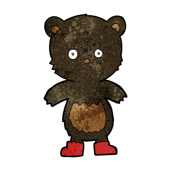 흑곰 새끼 만화 — 스톡 벡터