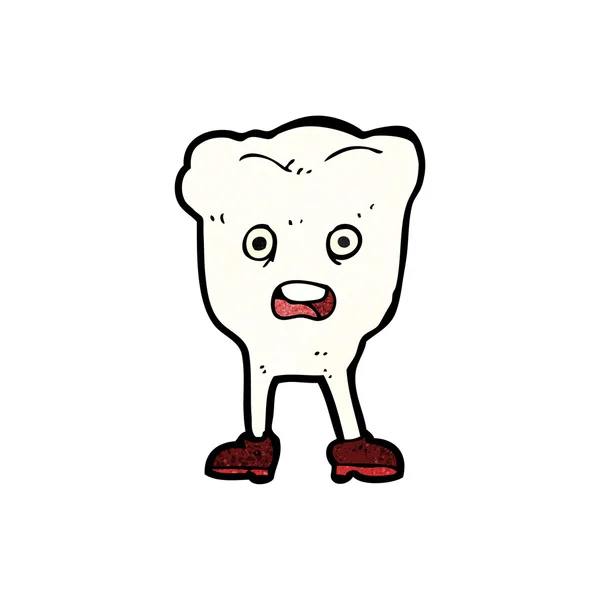 Kreslený zub — Stockový vektor