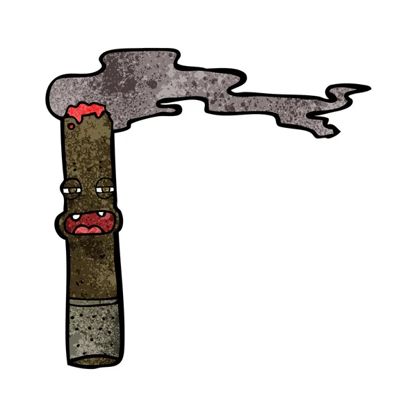 Cartoon cigar character — Stock Vector