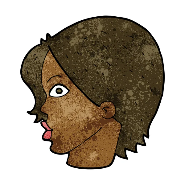 Cartoon stirrande kvinna — Stock vektor