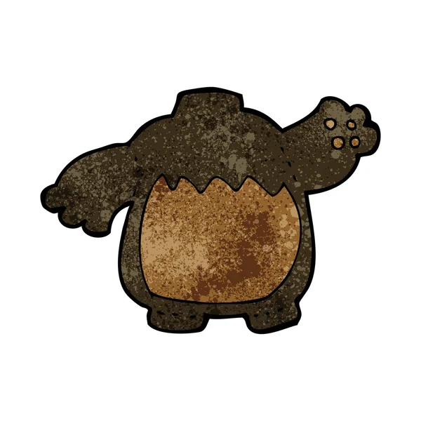 Cartoon black bear body (mix and match cartoons or add own photo — Stock Vector