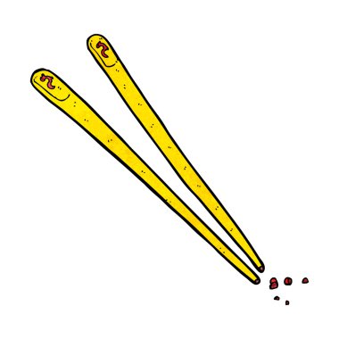 karikatür chopsticks