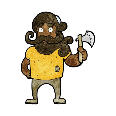 Baltalı bir oduncu.