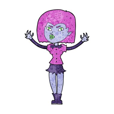 karikatür vampir kız