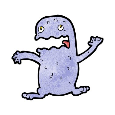 karikatür komik kurbağa