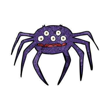 Halloween örümcek cartoon