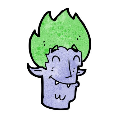 çizgi film mutlu vampir kafası