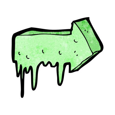 çizgi film sümüksü işaret oku