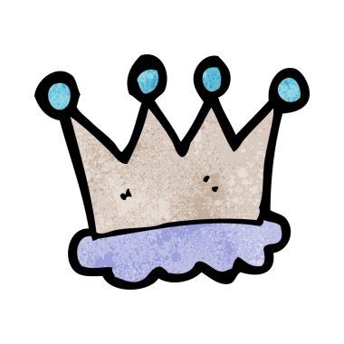 karikatür taç symbol